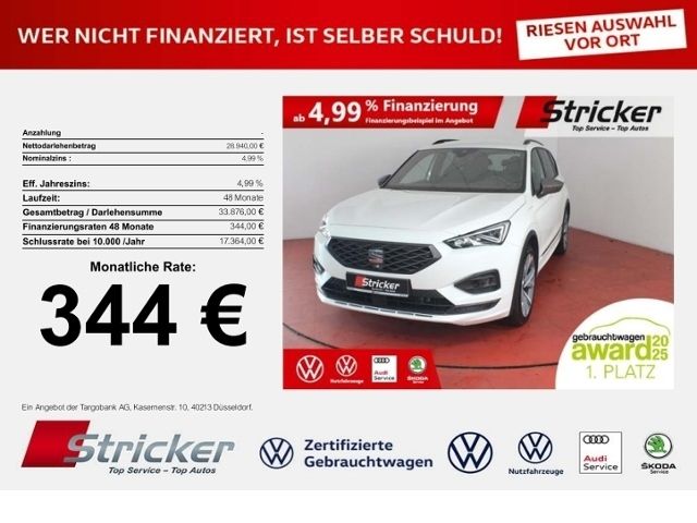 SEAT Tarraco FR 1.4TSI e-Hybrid 344,-ohne Anzahlung N