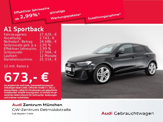 Audi A1 Sportback 35 TFSI S tronic 2x S line Navi+/LE