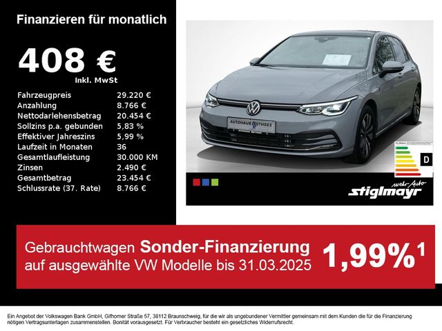 Volkswagen Golf VIII MOVE 2.0 TDI DSG AHK+HUD+LED+NAVI+PANO