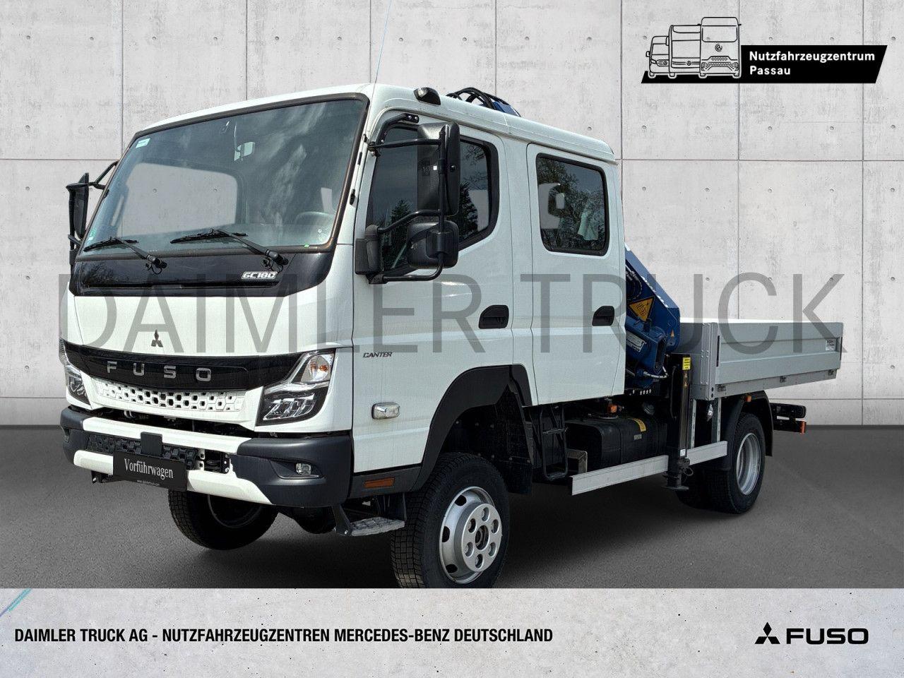 FUSO Mitsubishi Canter 6C18D 4x4 Doka Kran Pritsche