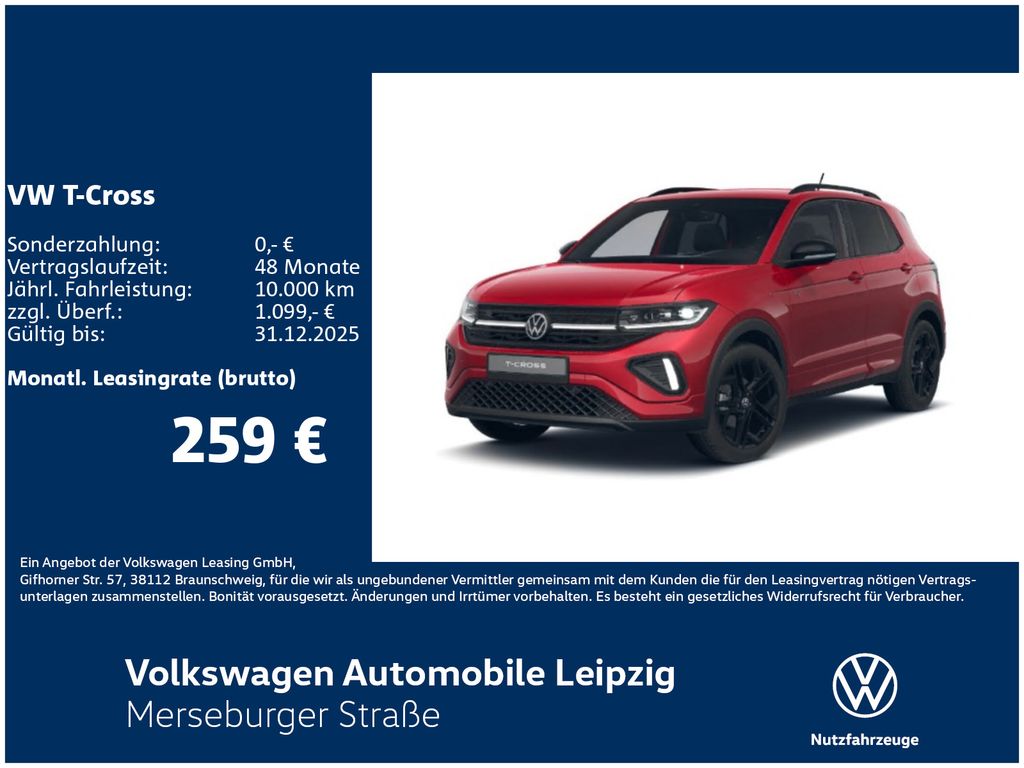 T-Cross R-Line 1.0 TSI 85 kW DSG*NAVI*CLIMA