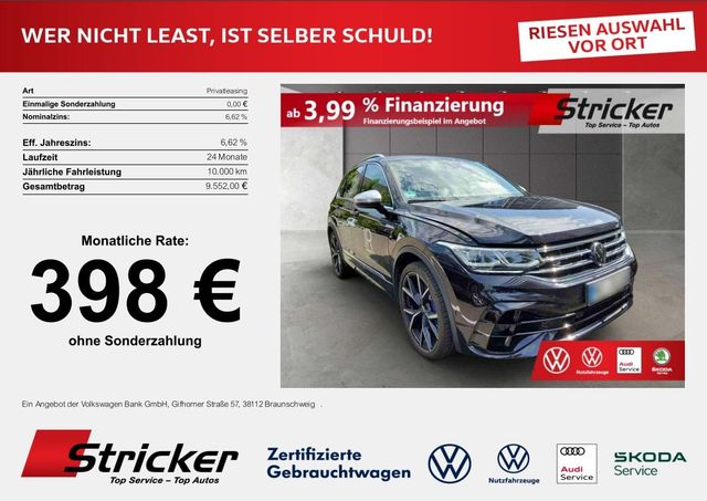 Volkswagen Tiguan R 2.0TSI DSG 398,-ohne Anzahlung Travel-A