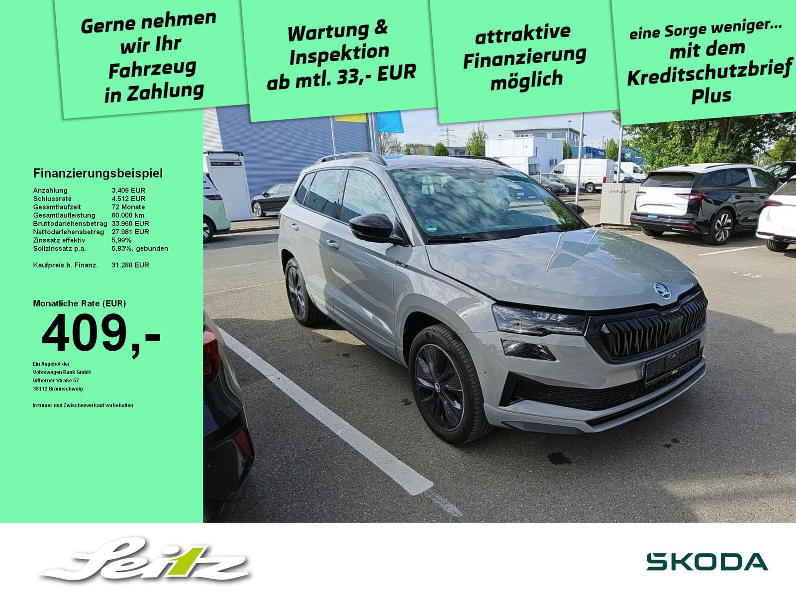Skoda Karoq 2.0 TDI 4x4 Sportline *MATRIX*KAMERA*SITZH