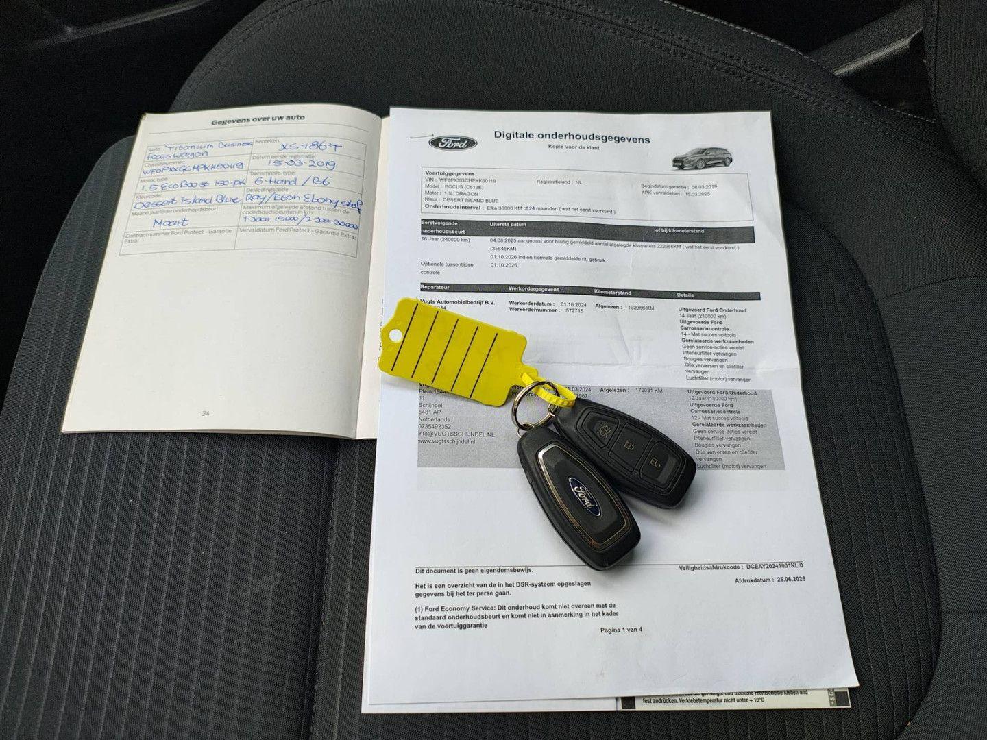 Ford Focus Wagon 1.5T 150PK Stoel+Stuur+Voorruitverwa