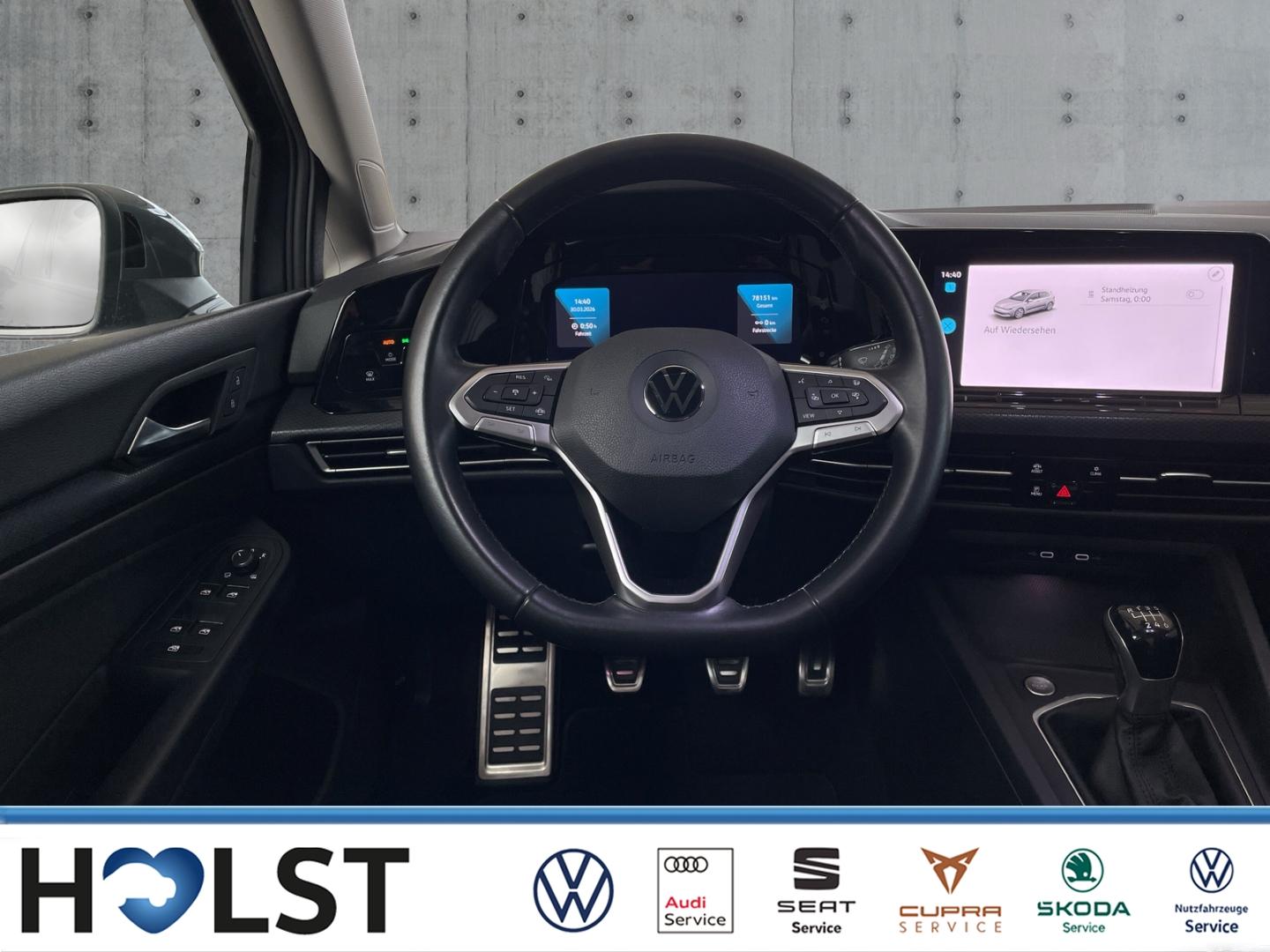 Volkswagen Golf VIII 1.5TSI United StdHZ ACC LED GJR, миниатюра 8