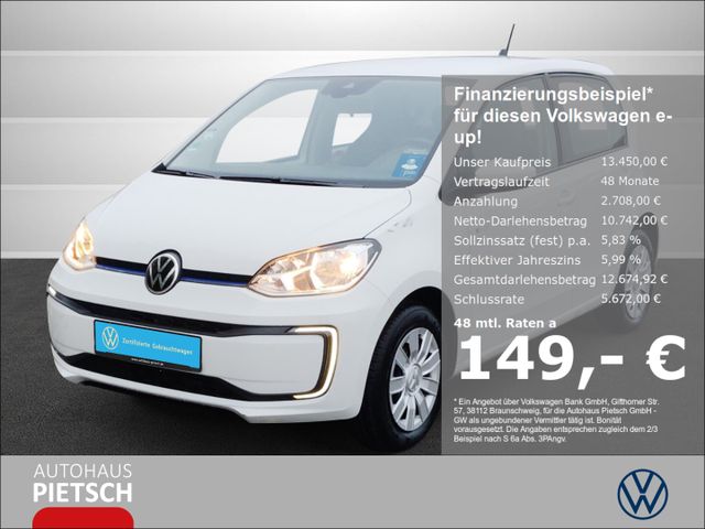 Volkswagen up e-up! CCS Sitzhzg Kamera Tempomat PDC Bluetoo