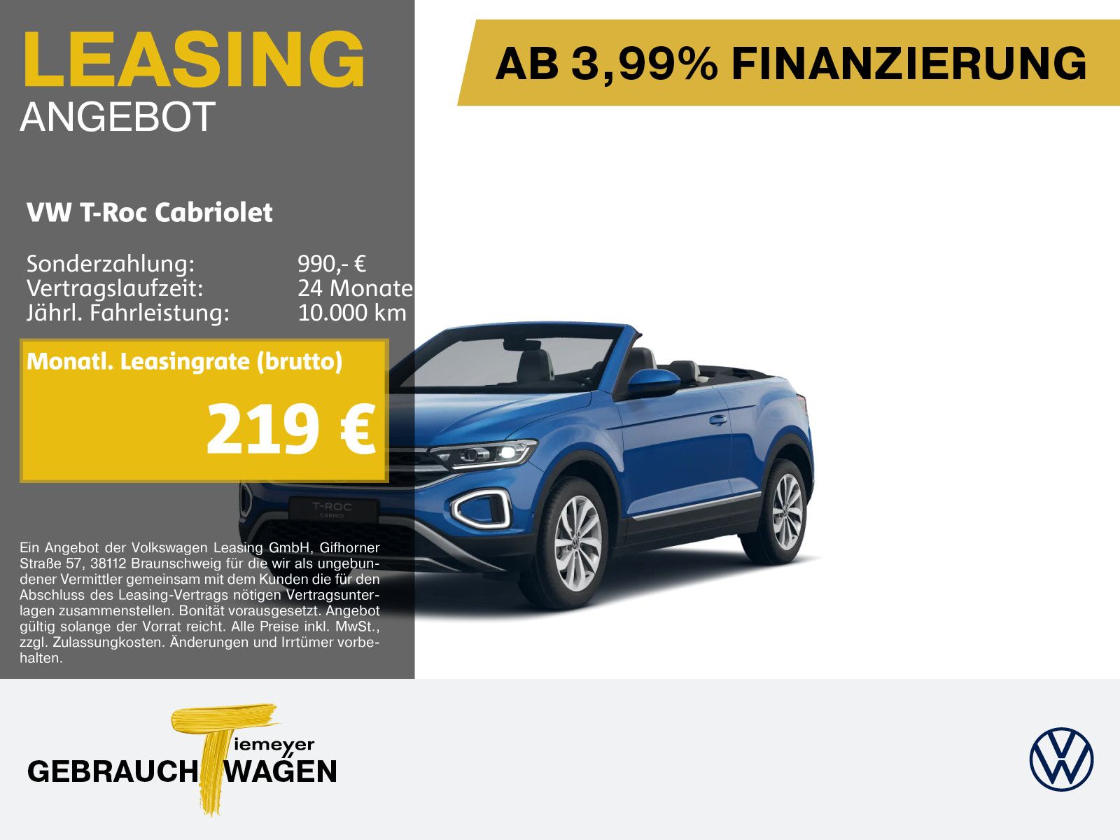 Volkswagen T-Roc Cabrio 1.5 TSI DSG STYLE LEDER NAVI LED foto 1