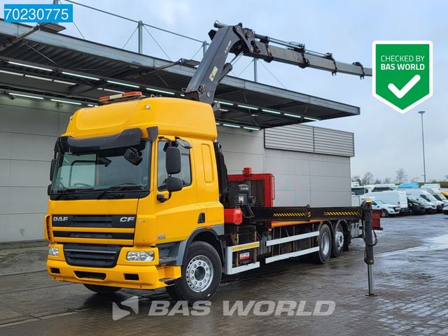 DAF CF75.310 6X2 RHD Manual Hiab 322EP-4 Hiduo Kran