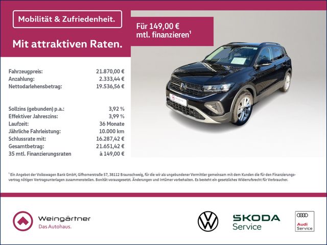 T-Cross GOAL 1.0 TSI, Navi, ACC, LED 5-Gang