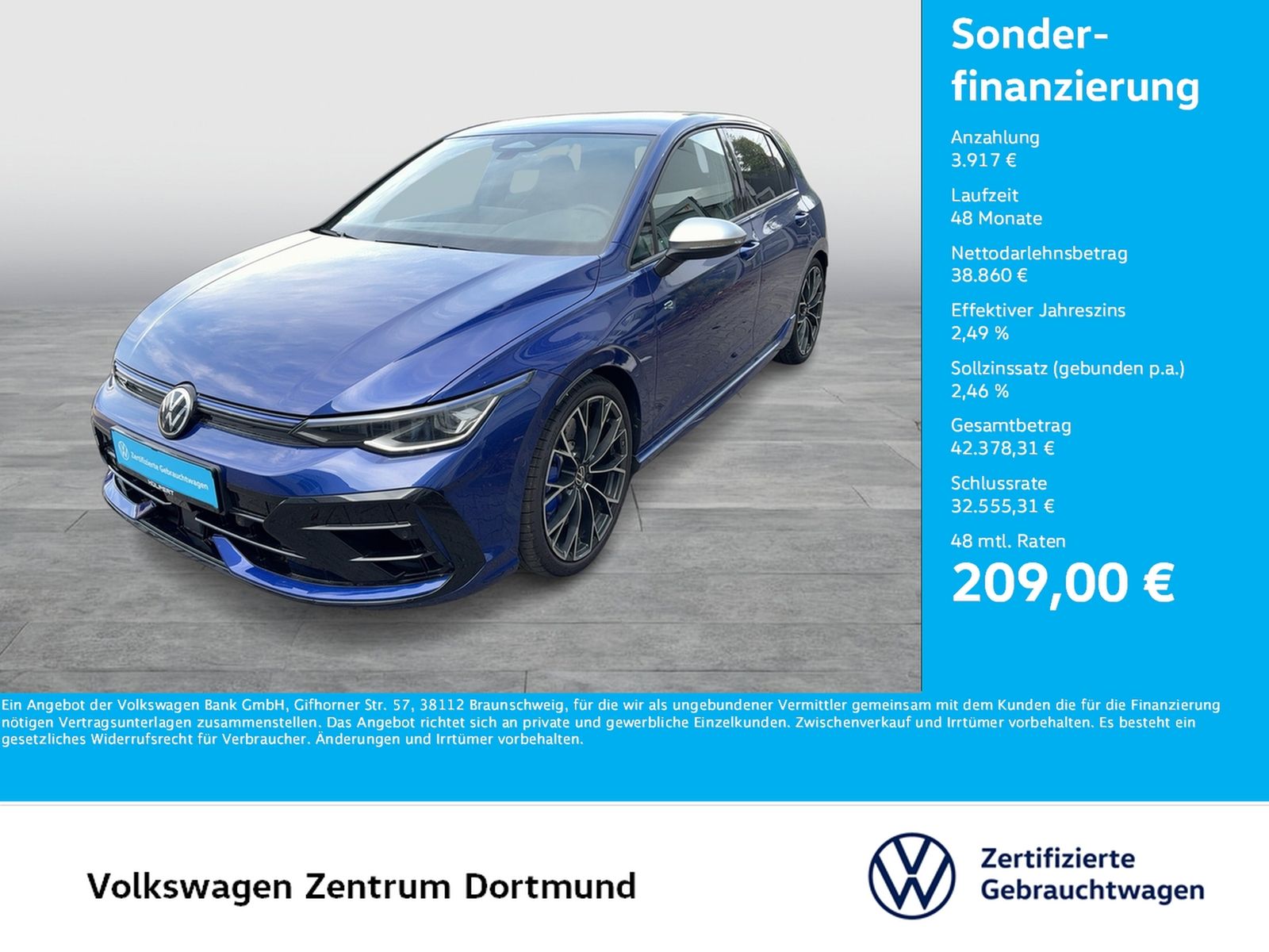 Volkswagen Golf VIII 2.0 R 4X4 HARMAN KARDON CAM ACC LM19 foto 1
