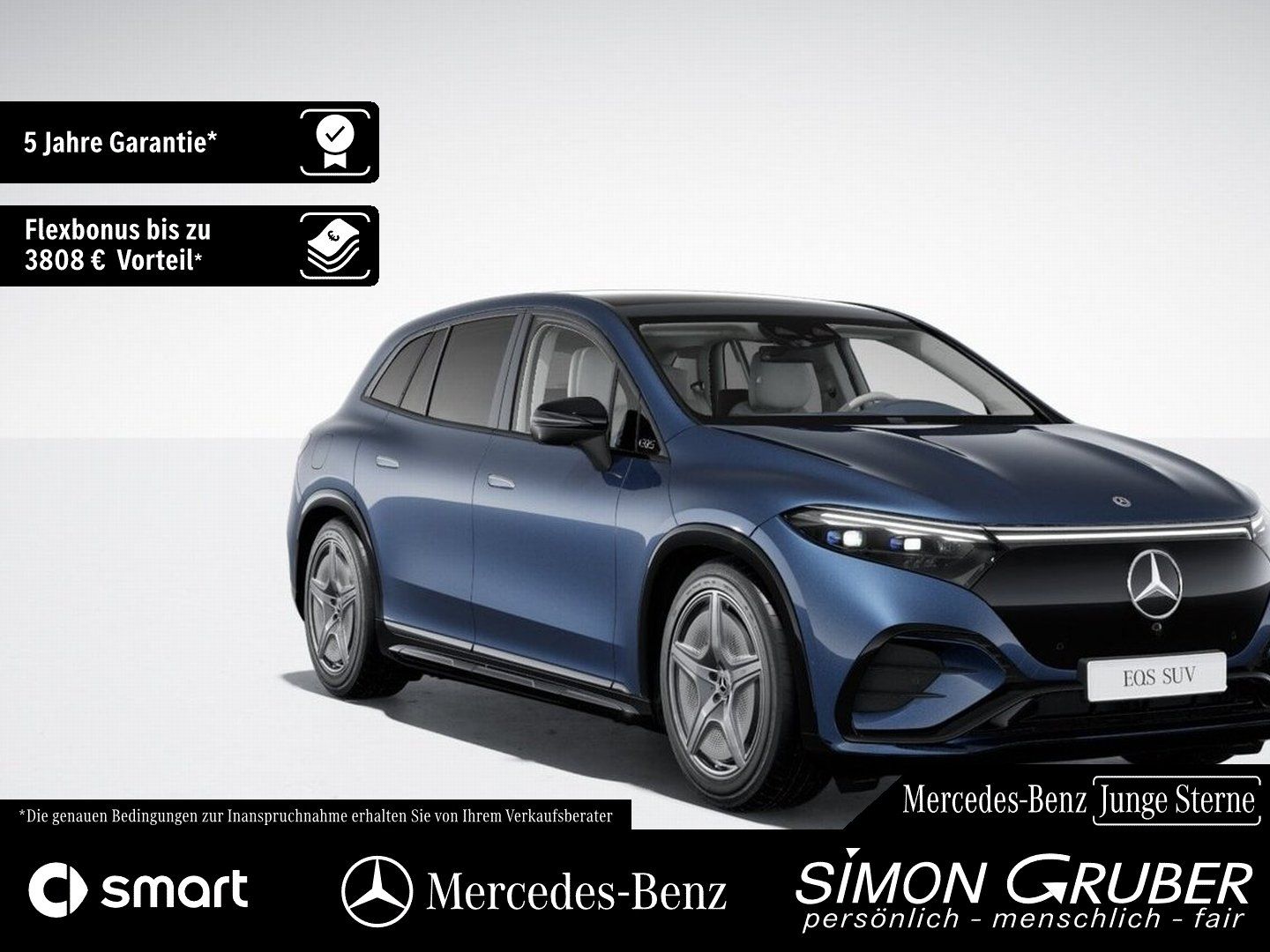 Fahrzeugabbildung Mercedes-Benz EQS 580 4M SUV AMG Night Business Class 7Sitzer