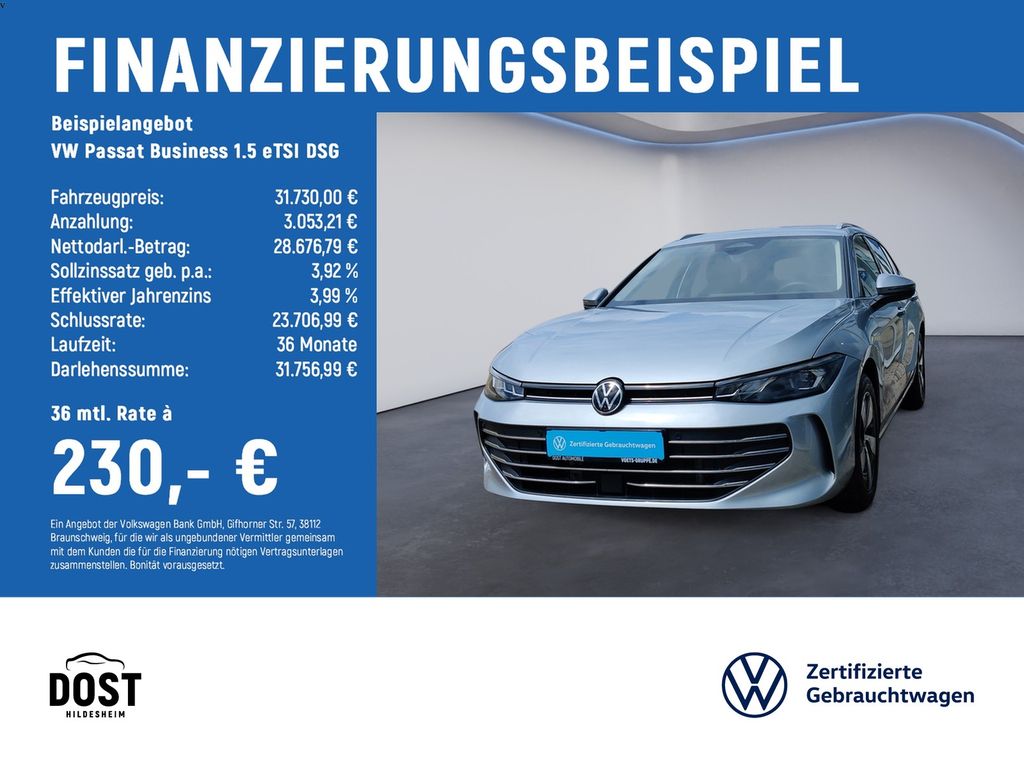 Passat Business 1.5 eTSI DSG AreaView+NAVI+AHK