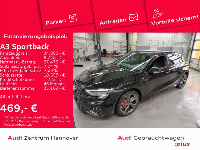 Audi A3 Sportback 45 TFSIe S line Pano virtual ACC Te