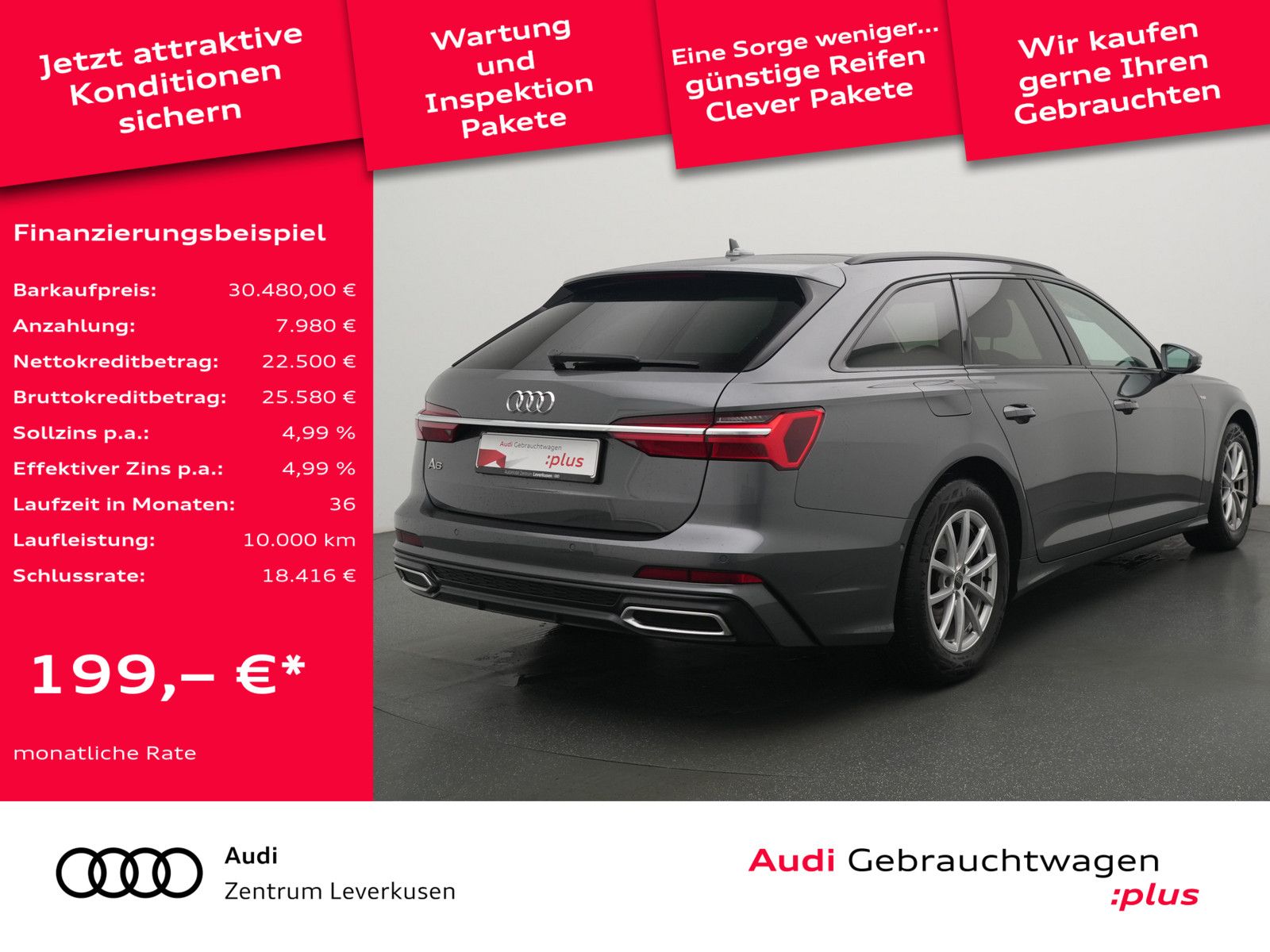Audi A6 Avant ACC PDC LED CARPLAY SHZ NAVI PANO imagem 2