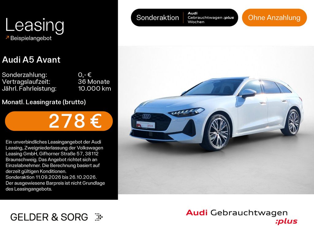 Audi A5 Avant 40 TDI OhneZusatzkosten*Tech*LED*Panora