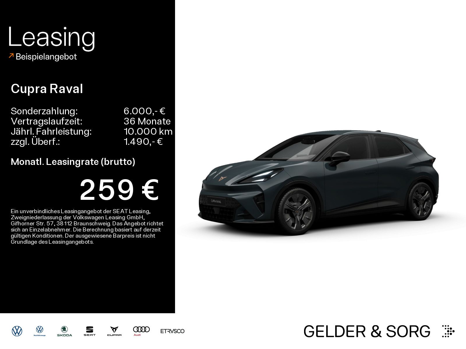 Cupra Raval Plus 135 PS 37 kWh *LED*GJR*SHZ*NAVI*ACC*