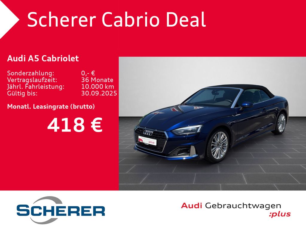A5 Cabriolet Advanced 35 TFSI S tronic LED NAVI