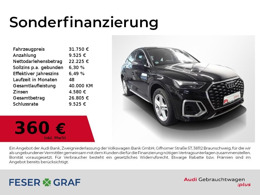 Audi Q5 Sportback 50 TDI S Line Ext AHK,LED,Navi,Kame