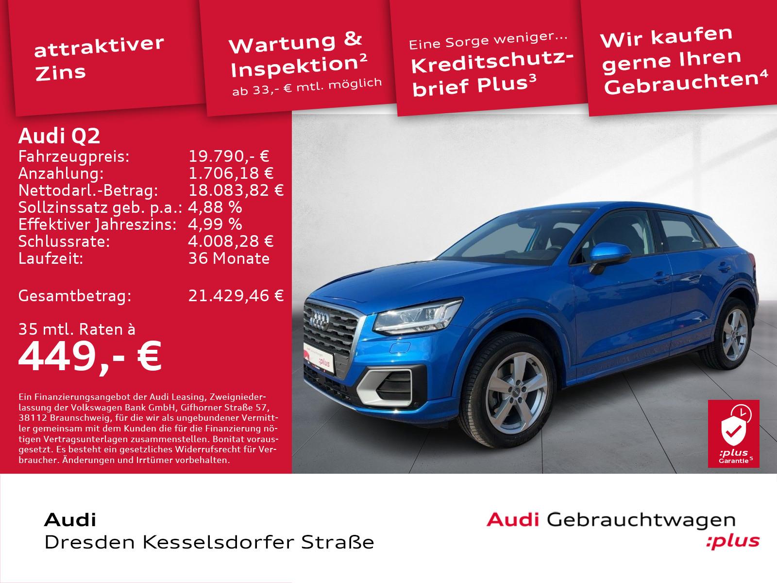 Audi Q2 1.4 TFSI sport Kamera Navi LED