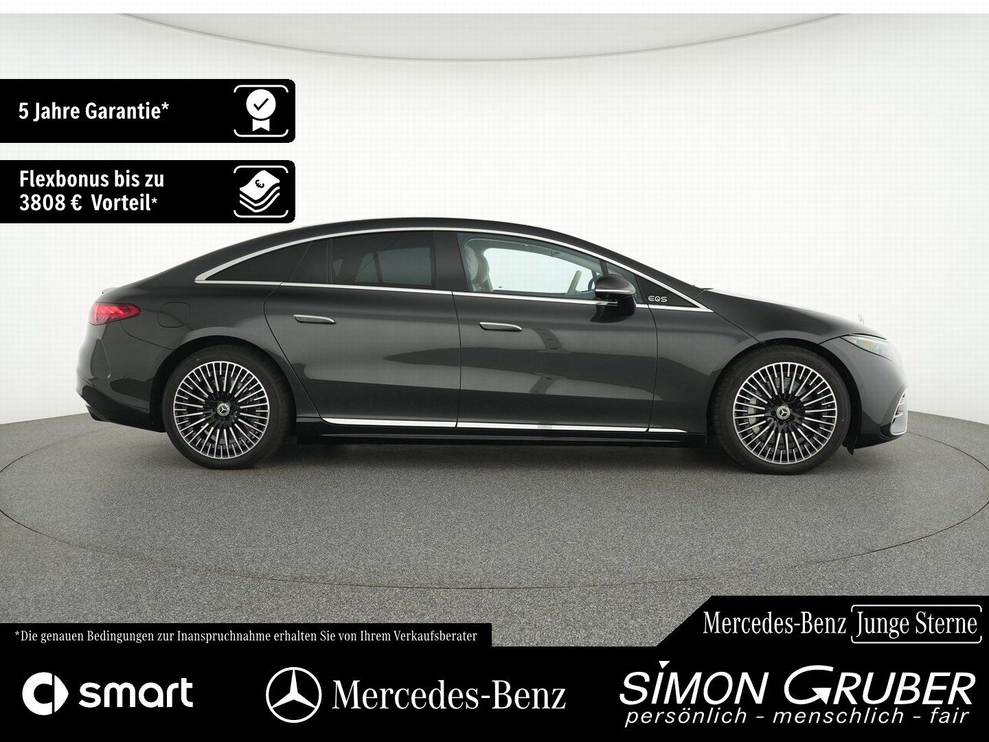 Fahrzeugabbildung Mercedes-Benz EQS 580 4M AMG Exklusive 4*Massage HUD Burm Digi