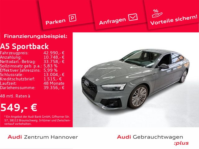 Audi A5 Sportback S line quattro 45 TFSI HuD Matrix B