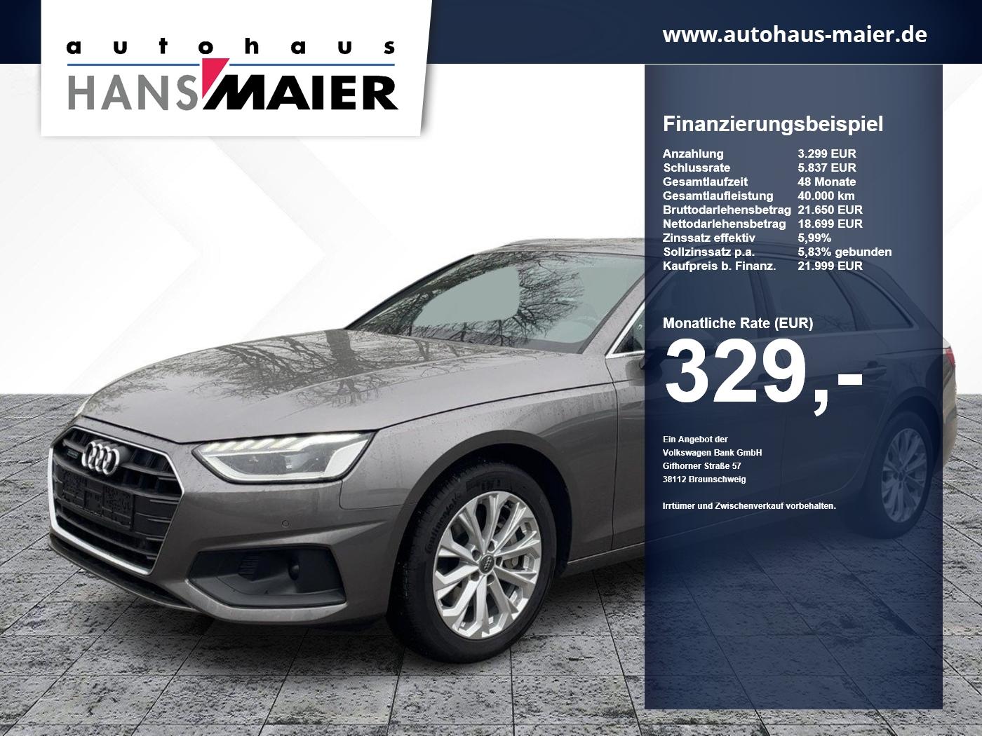 Audi A4 Avant TDI quattro S Line Navi LED 8fach Kam