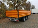 Möslein  13 t Tandem Kipper Tiefladermit Bordwand- Aufsa - Tieflader Tandem
