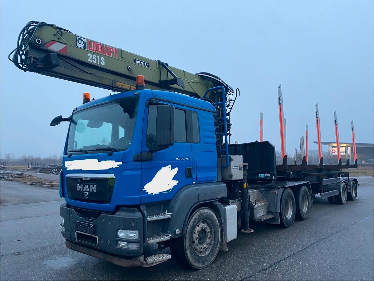 MAN TGS 26.480 MIT KRAN, GREIFER, AUFLIEGER