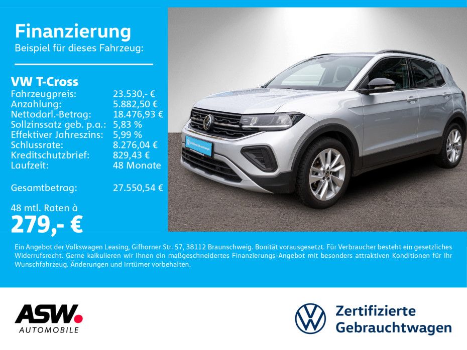 Volkswagen T-Cross ENERGY 1.0 TSI LED Navi AHK RFK SHZ PDC