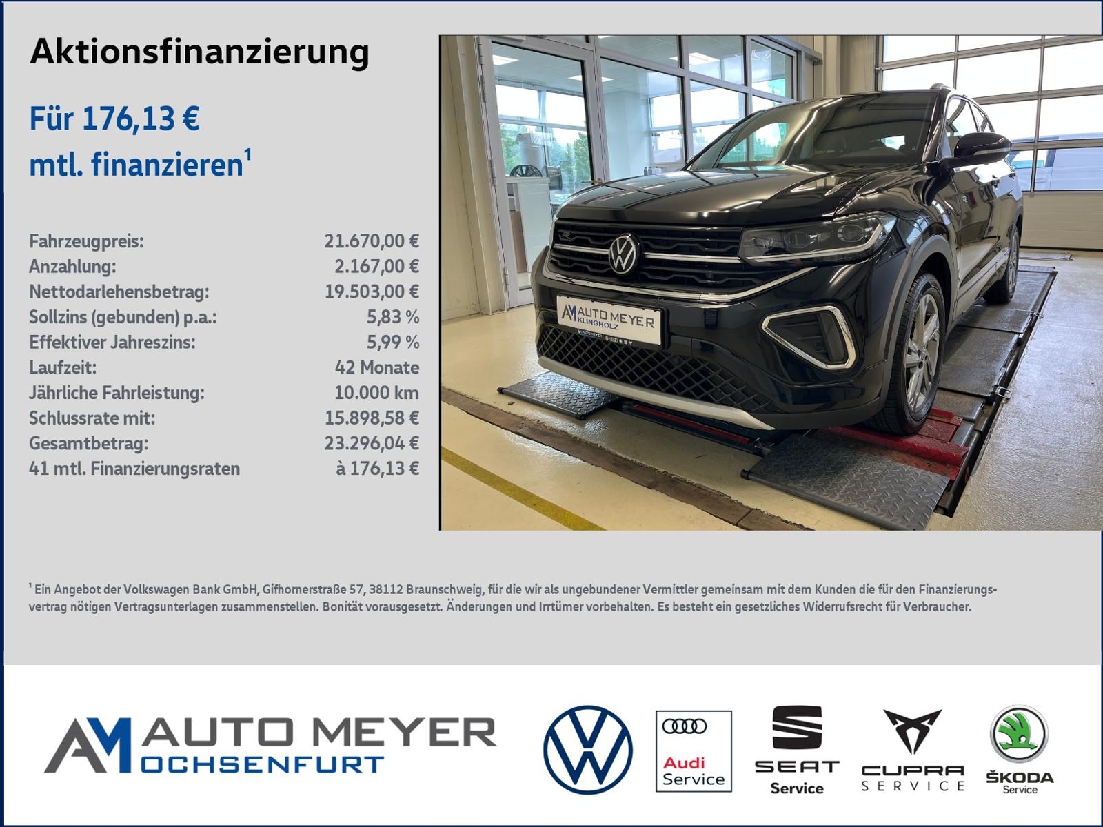 Volkswagen T-Cross R-Line 1.0 TSI Navi IQ. Drive Paket ACC