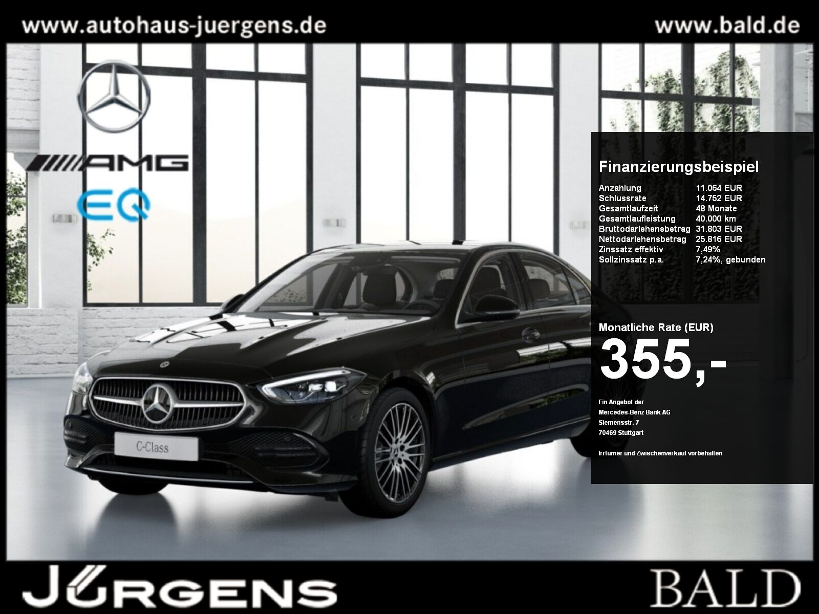 MERCEDES-BENZ C 180 Avantgarde/AHK/Ambiente/Totw/LED/Cam/18''
