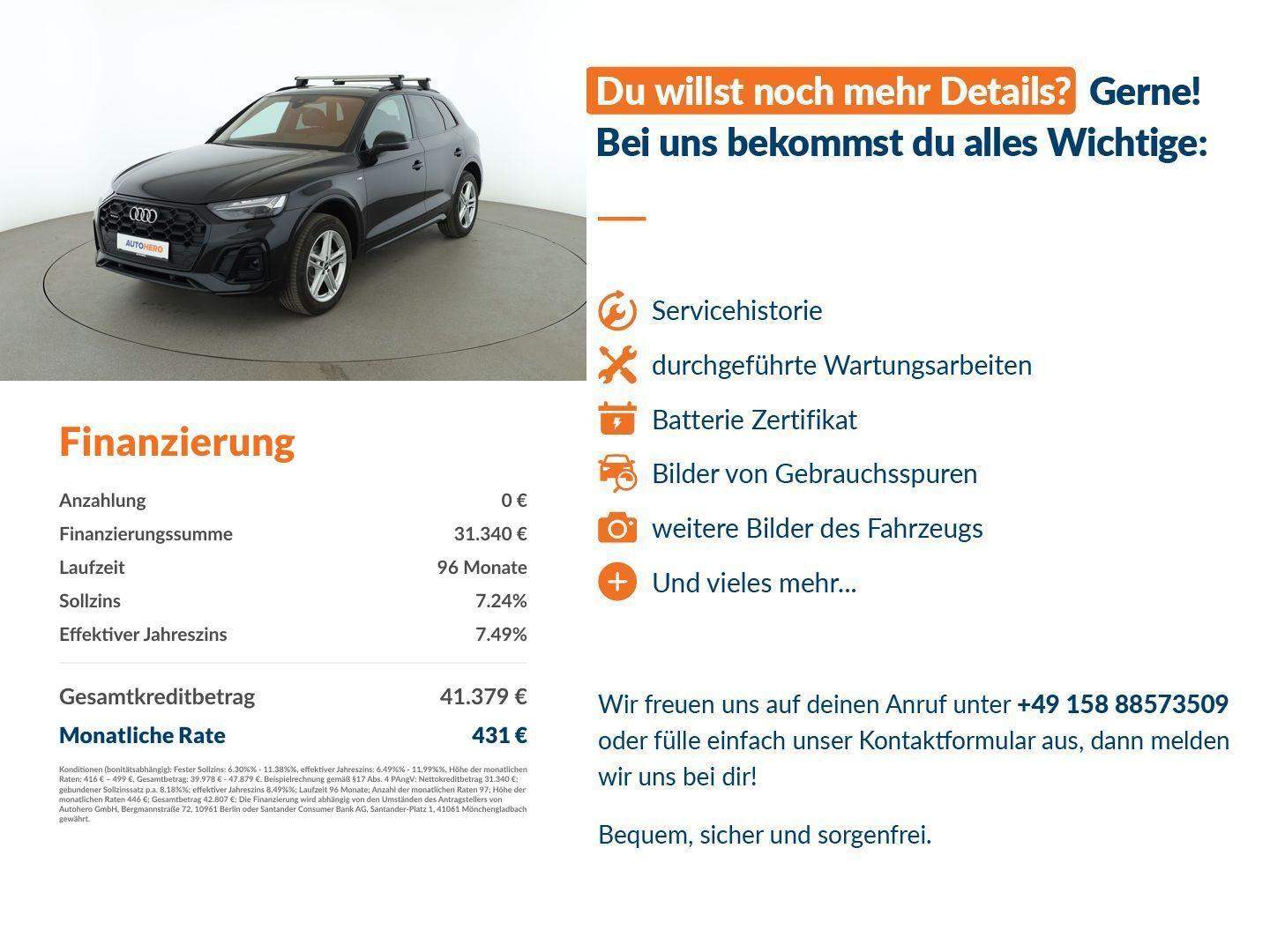 Audi Q5 40 TDI Mild-Hybrid quattro S line Aut.*MATRIX, миниатюра 14