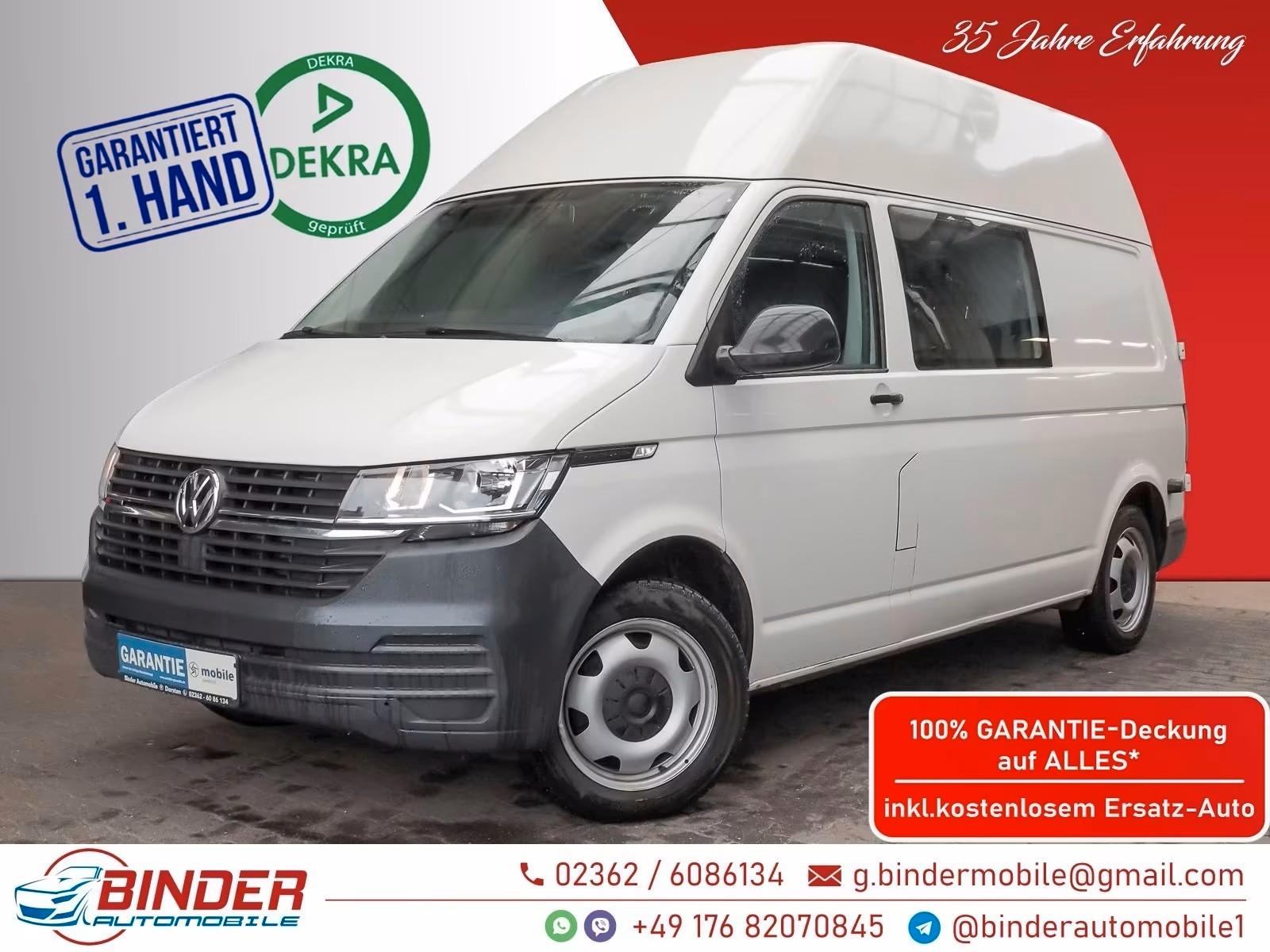 Volkswagen T6 Transporter HOCH+LANG 4x4*6 SITZE*StHZ*REGALE