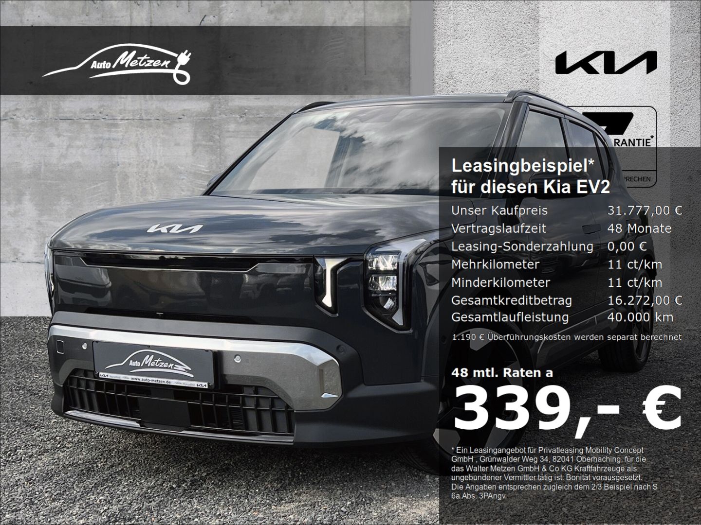 Kia EV2 42,2 kW Earth P3/P4/P5/P6/P7  Navi Digitales