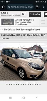 Fiat Doblo 1.6 16V Multijet 88kW LOUNGE Hochdach ... - Fiat Doblo aus 2016