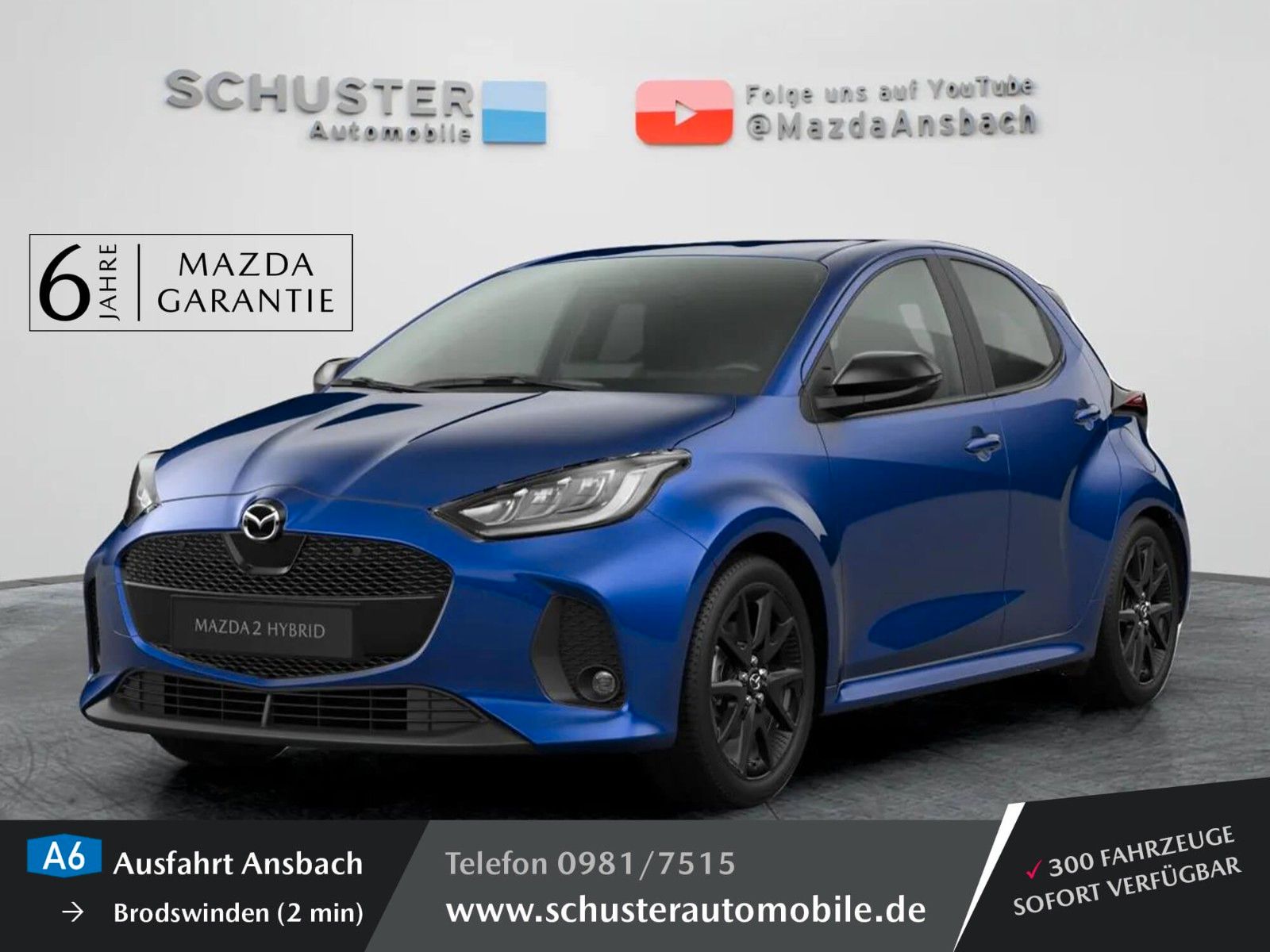 Mazda 2 Hybrid 1.5L Hybrid FWD Homura Leder/LED/Klima imagem 3