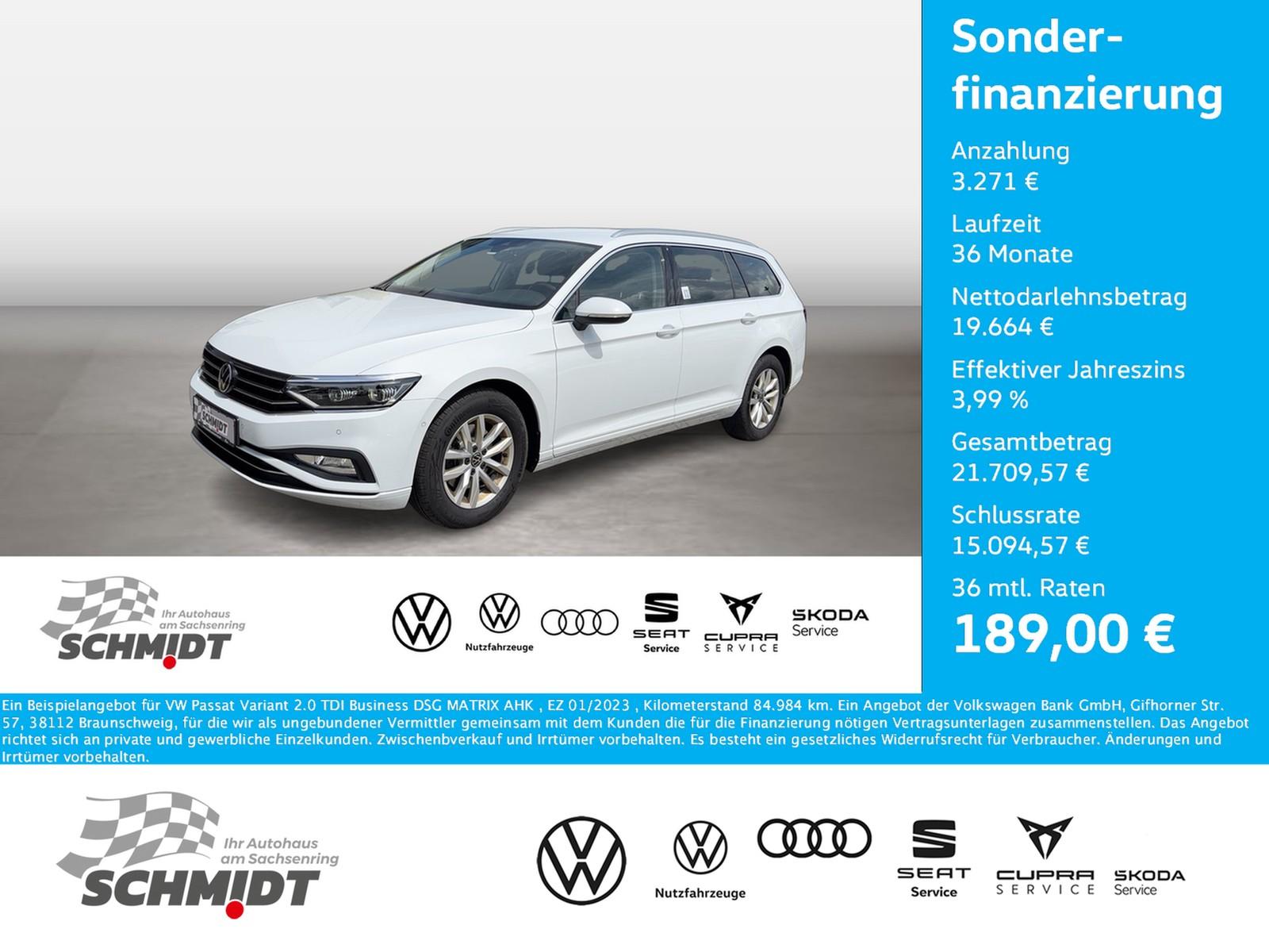Volkswagen Passat Variant 2.0 TDI Business DSG MATRIX AHK