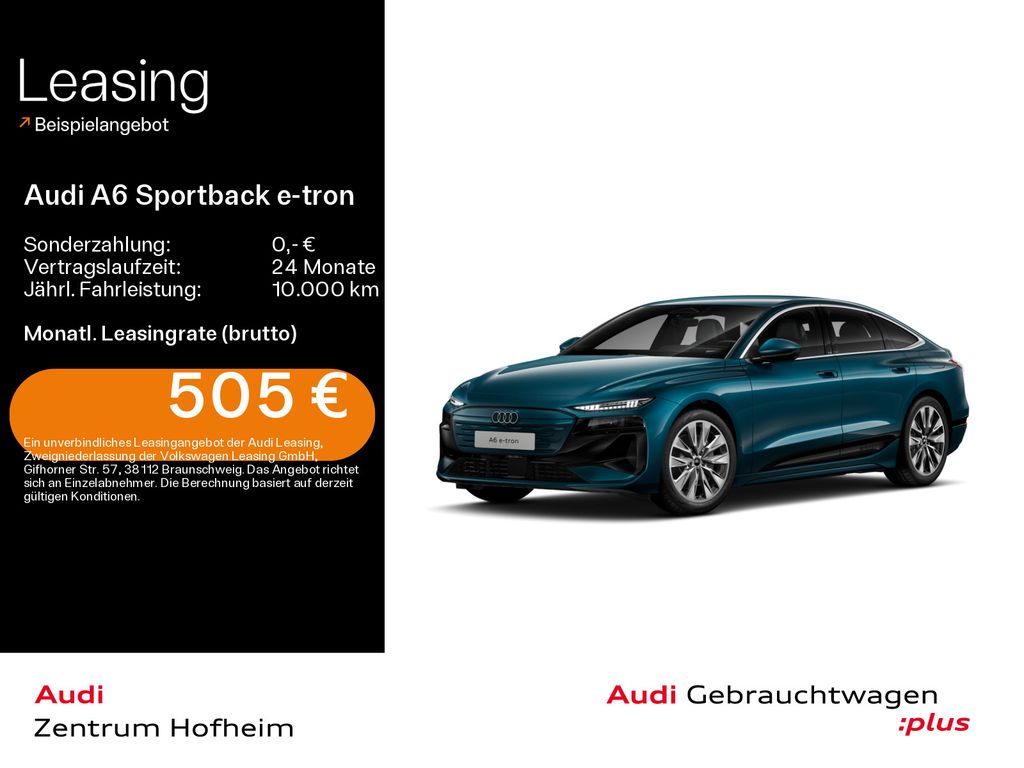 Audi A6 Sportback e-tron qu*Air*B&O*AR-HUD*LED+*Virtu