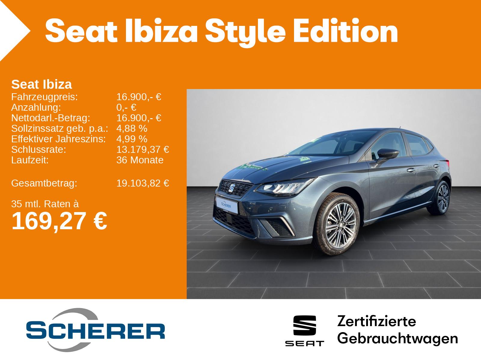 Seat Ibiza Style Edition 1.0 TSI CARPLAY VIRTUAL SHZ