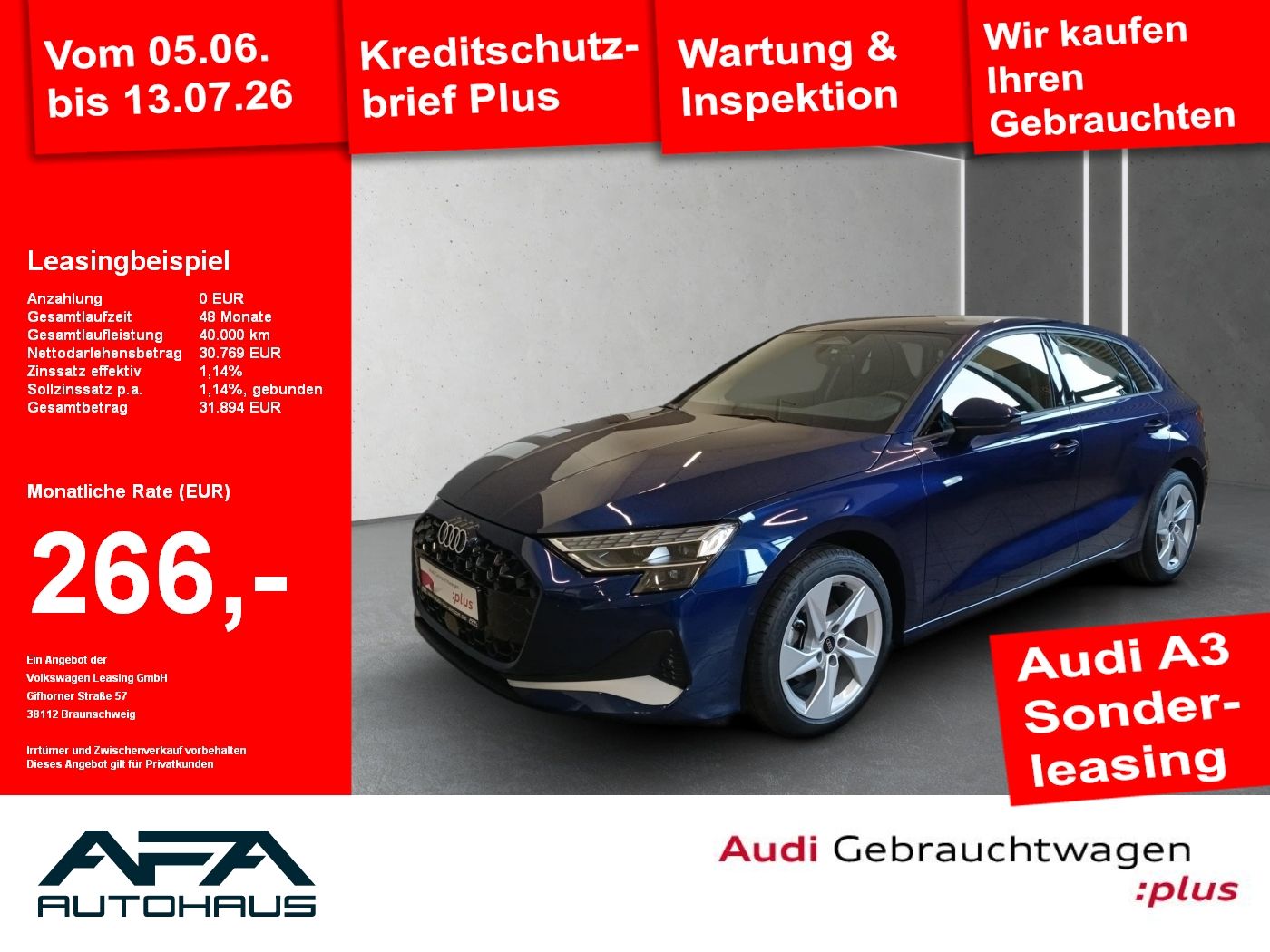 Audi A3 Sportback TFSI Adva. RFK*ACC*Navi*Sp.Sitze*LE