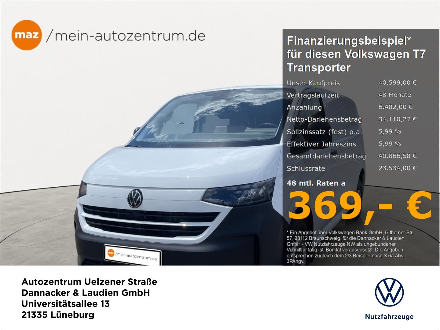 Volkswagen T7 Transporter Kasten Motor  2,0 l TDI 81 kW Get