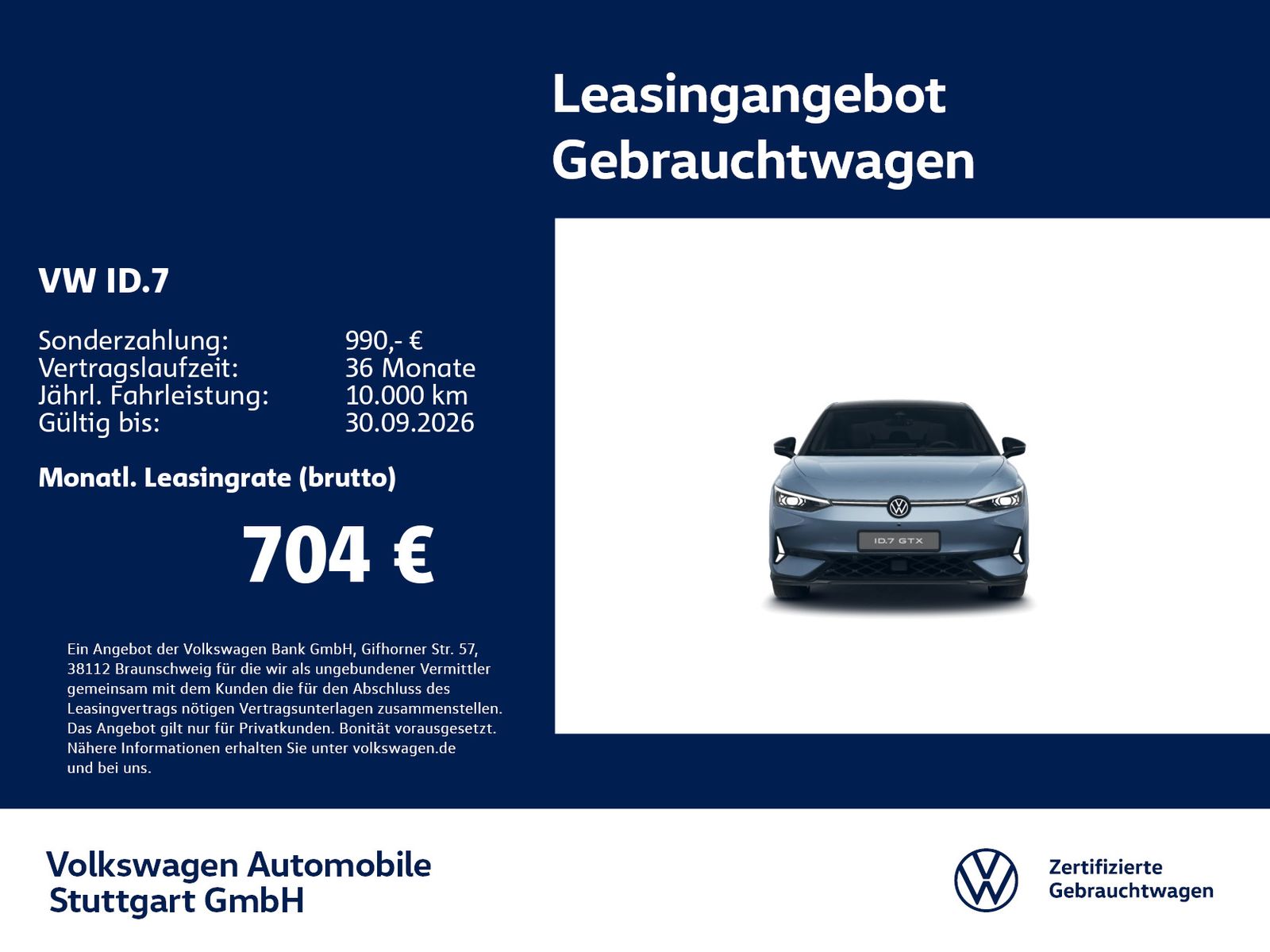 Volkswagen ID.7 GTX Navi Kamera LED AHK ACC SHZ foto 2