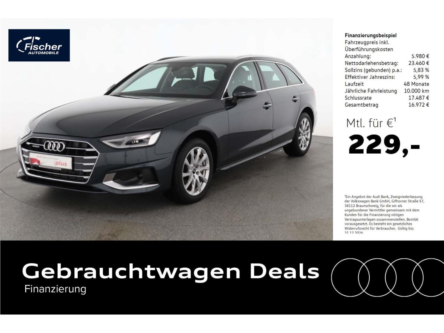 Audi A4 Avant 40 TFSI qu Advanced NAV/Leder/LED/ACC