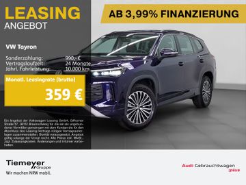 Volkswagen Leasingangebot: Volkswagen Tayron 1.5 TSI DSG LIFE 7-SITZE AHK NAVI KAMERA