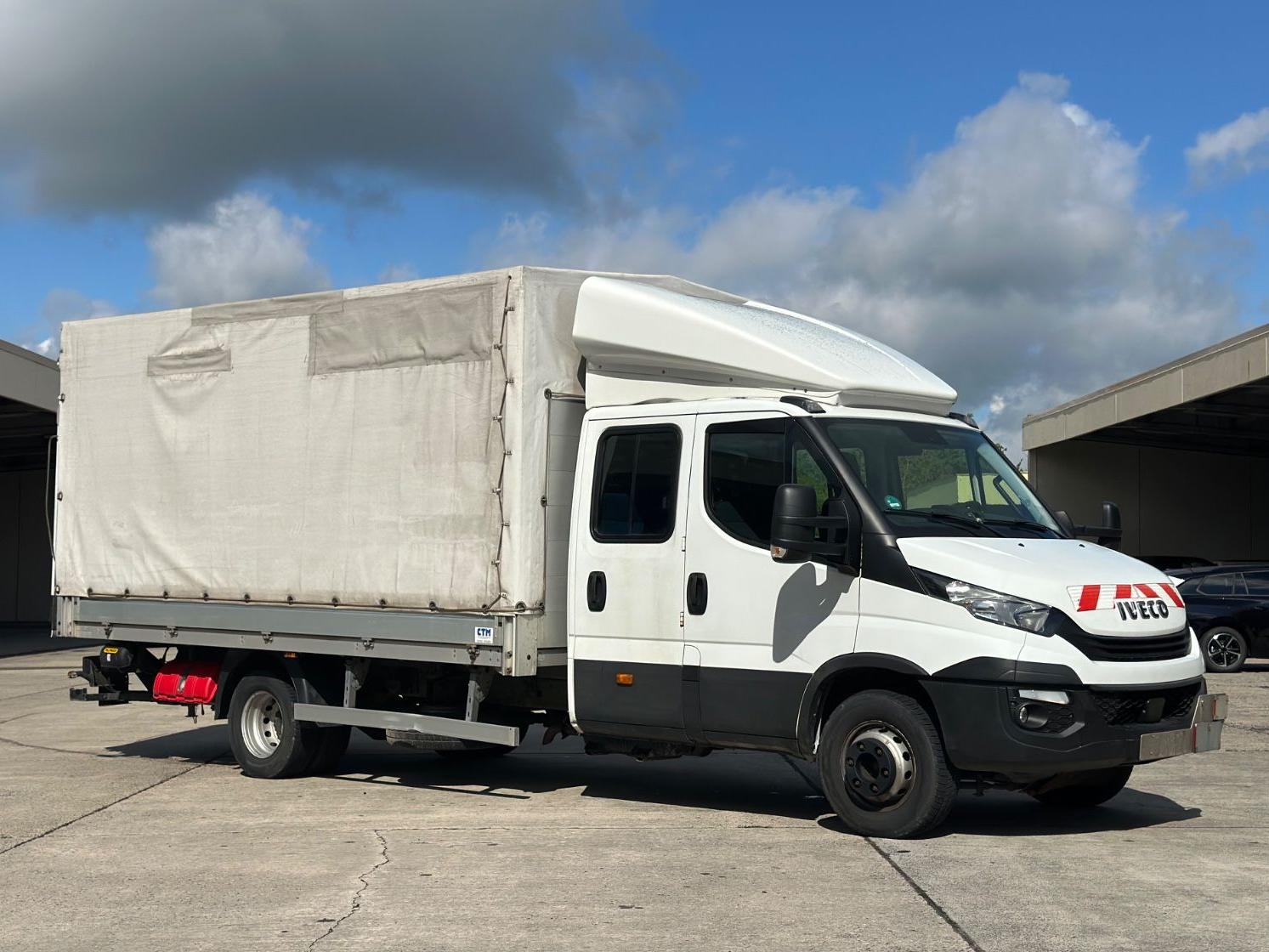 Iveco 70C18 Pritsche Plane DoKa LBW /Klima/Kamera/StHz