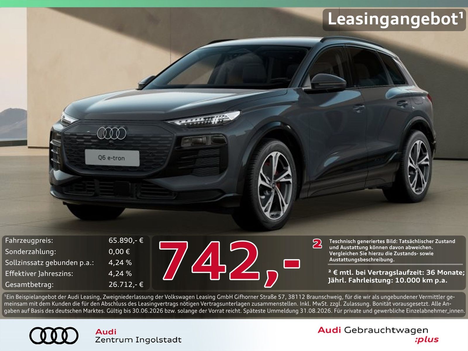 AUDI Q6 e-tron qu Tech pro MATRIX Luft AHK 360° ACC