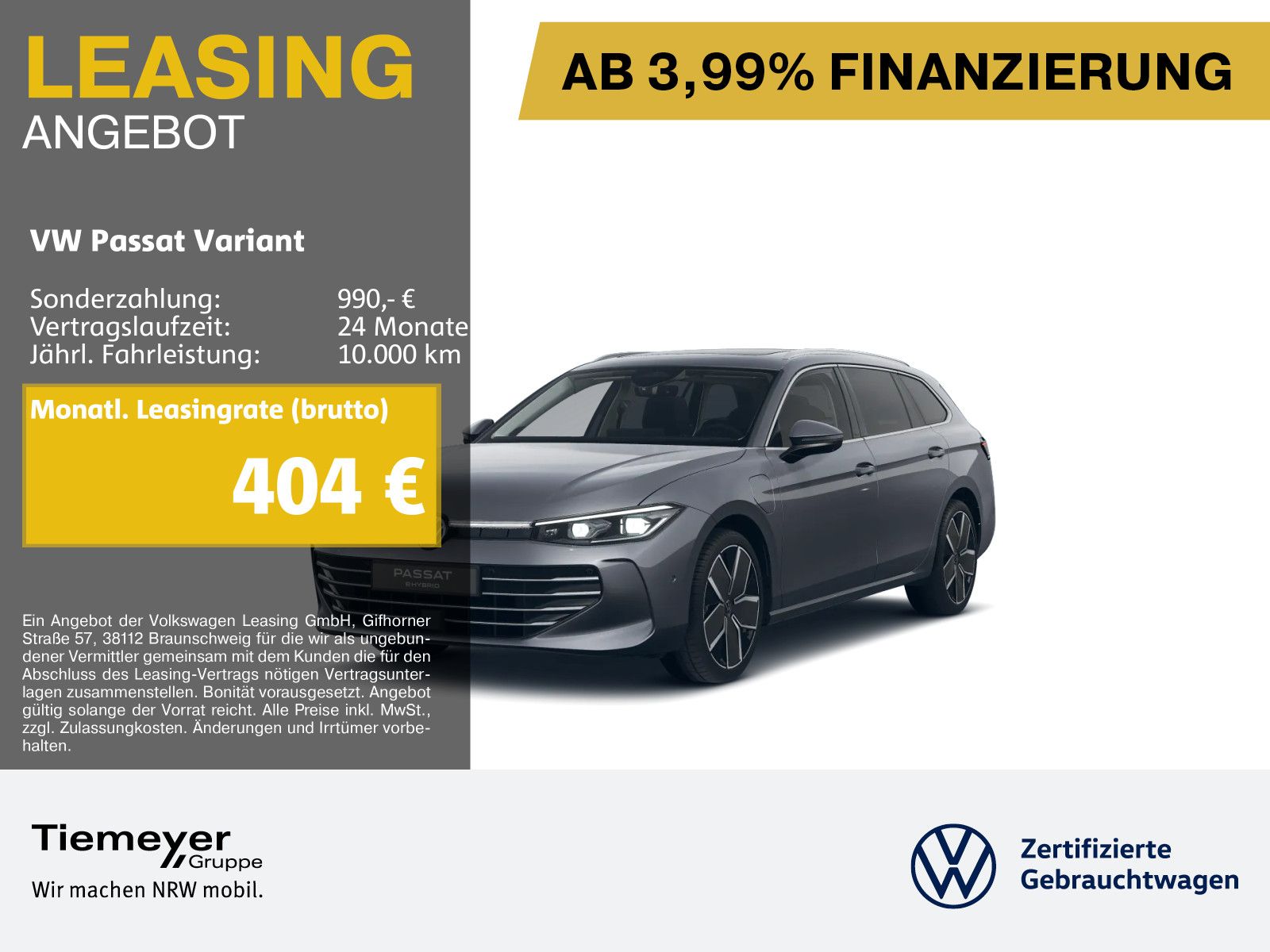 Volkswagen Passat Variant 1.5 eHybrid ELEGANCE LEDER PANO A foto 1