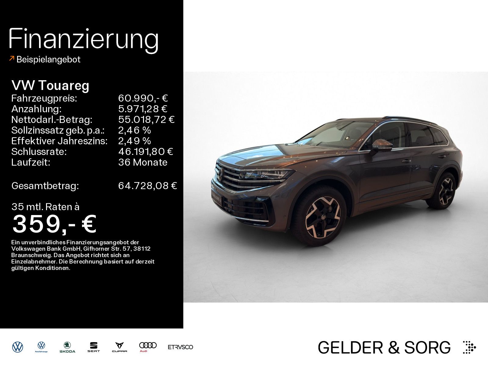 Volkswagen Touareg 3.0 TSI Elegance 4M*Pano*AHK*HuD*Massage