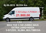MAN TGE 3.140 MAXI JUMBO ÜBERHANG EXTRA LANG + HOCH - Angebote entsprechen deinen Suchkriterien
