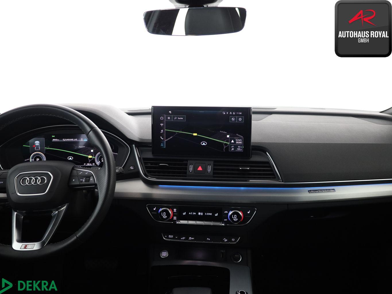Audi Q5 50 TFSI e qu S LINE MATRIX,TOTWINKEL,ACC,AHK, миниатюра 9